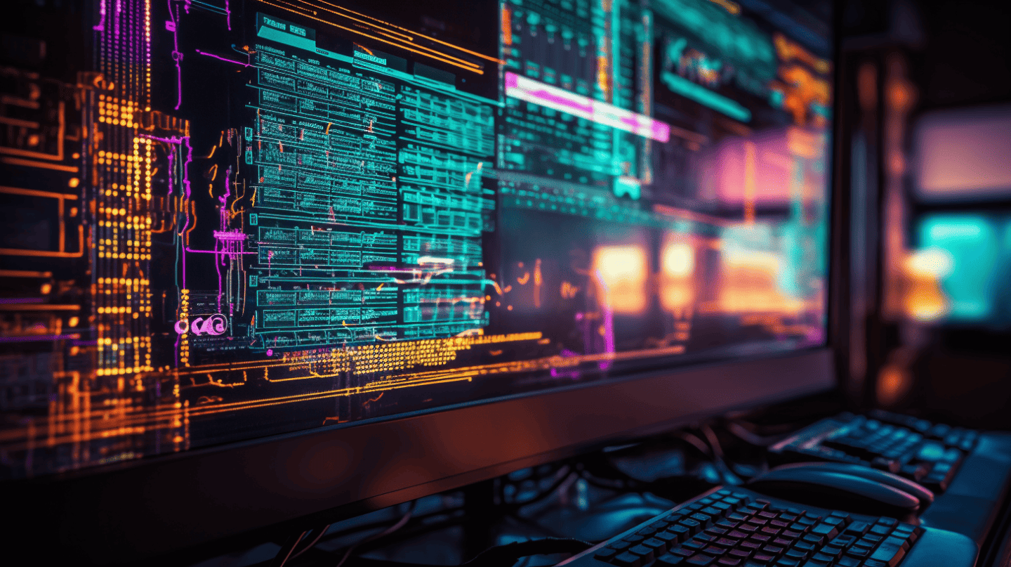 Left side point of view of monitor